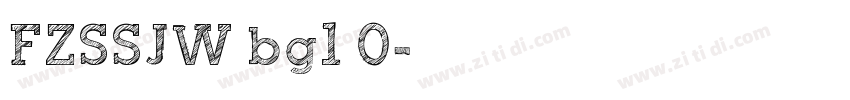 FZSSJW bg1 0字体转换